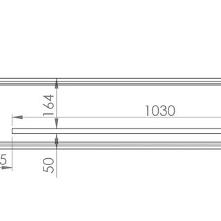 zestaw na nóżkach złotych Goldin B witryna komoda półka biała połysk