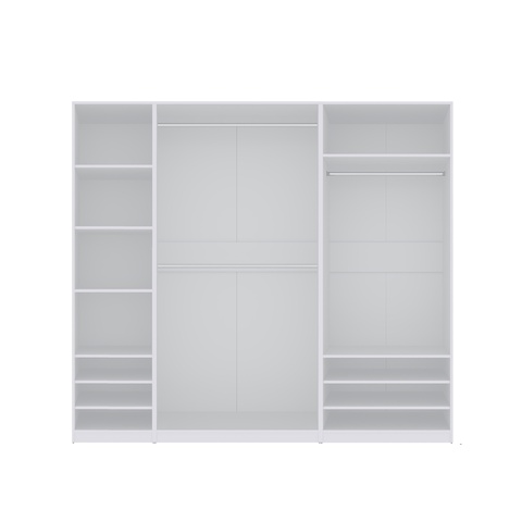Kleiderschrank 230 cm ohne Türen TRES M offenes großes Schrankset