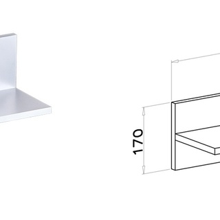 półka 90 prosta ścienna Trafiko 12 biała do pokoju sypialni korytarza