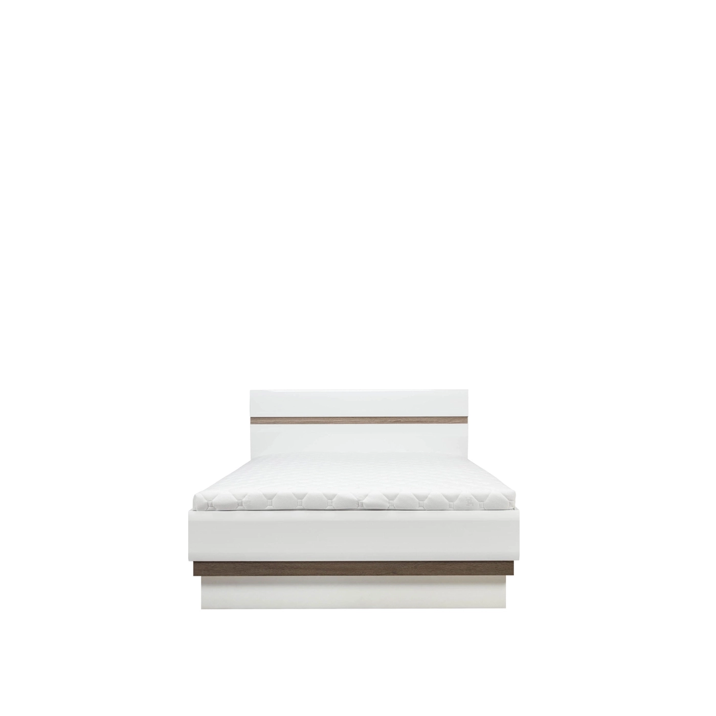 łóżko 140x200 z pojemnikiem Lionel 12 / 140 małe sypialniane białe