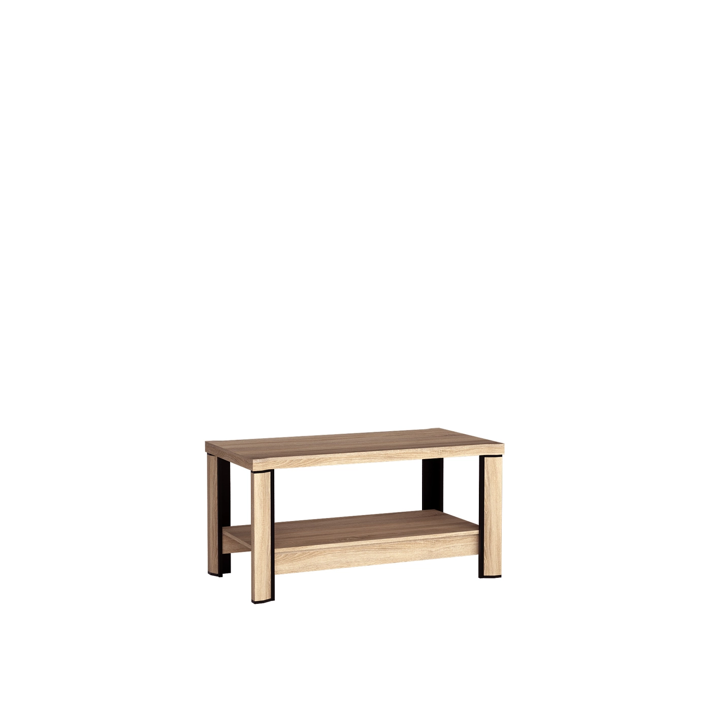 ława 120 kawowa Dallas 15 duża z półką stolik do pokoju salonu biura