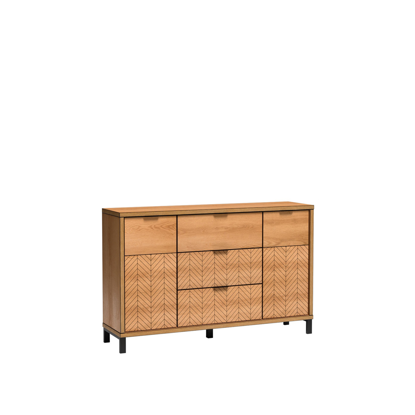 komoda 158 elegancka na nóżkach Fonti 03N duża szeroka szafka