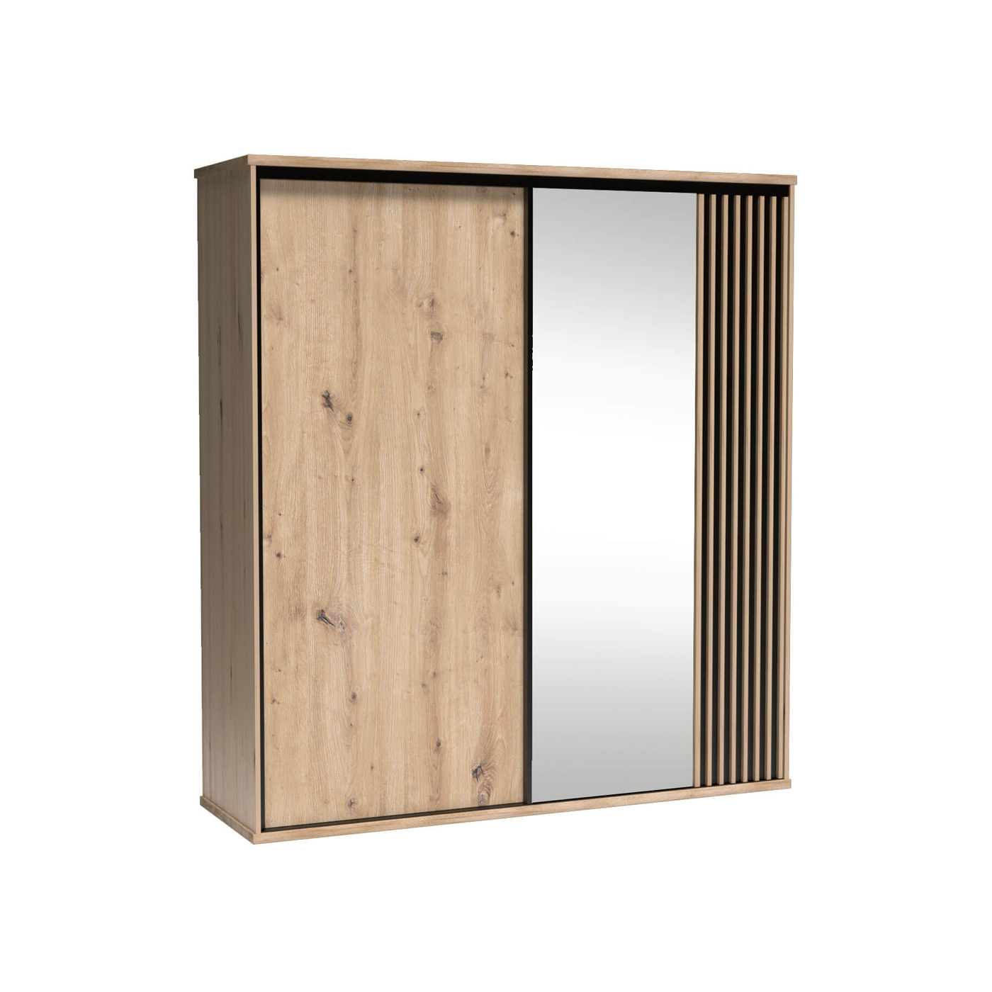 szafa 199 z lustrem lamelami przesuwna Cali 15 duża pojemna loft