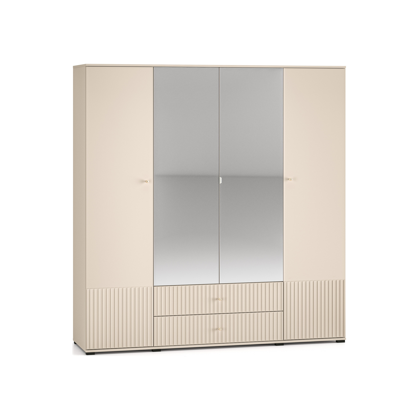 szafa 200 z lustrem szufladami półkami Sophie 23 nowoczesna frez