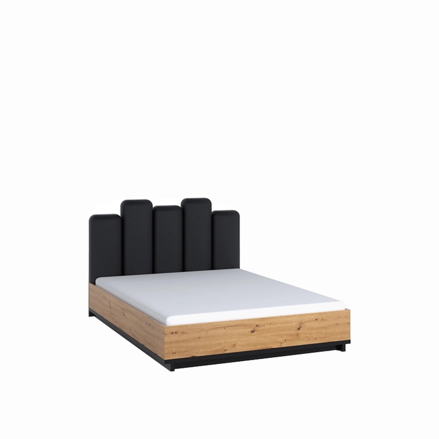 łóżko 160x200 z pojemnikiem zagłówkiem Ines 05 podnoszone 160 loft