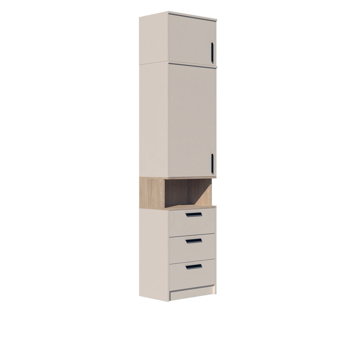 regał 52 wysoki wąski zamykany Grant 06/14 słupek bieliźniarka