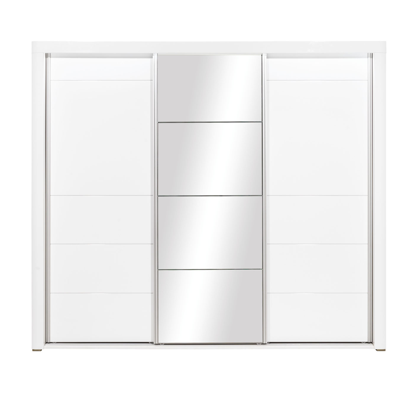 szafa 235 przesuwna z lustrem Irma 15 nowoczesna duża biała do pokoju
