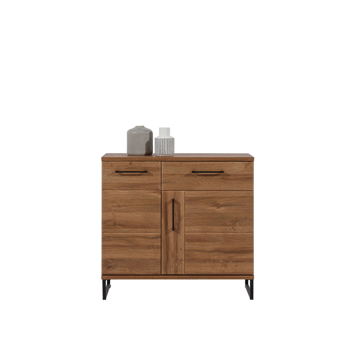komoda 90 mała na nóżkach Ivo 02 szafka dwudrzwiowa z szufladami