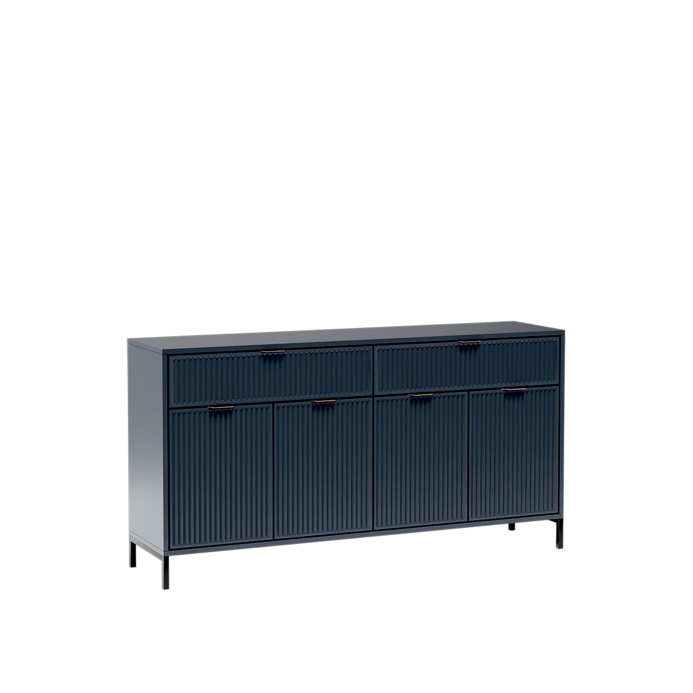 komoda 165 ,3 frezowana na nóżkach LINKaStyles 01 szafka duża szeroka