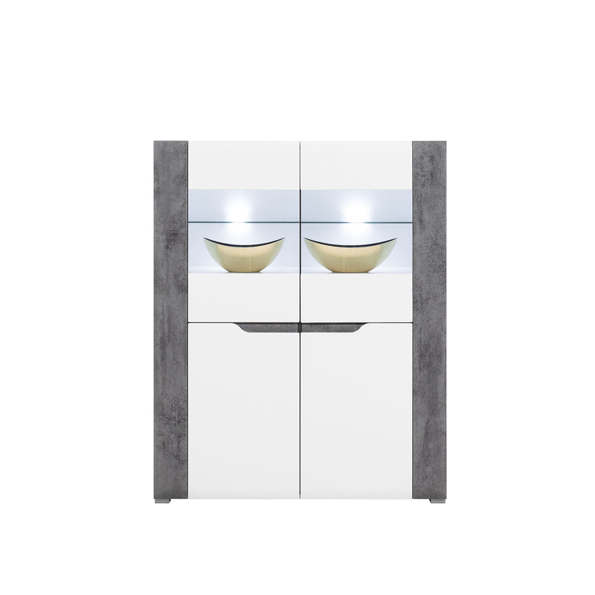 witryna 107 dwudrzwiowa Brando 04 szafka wysoka komoda przeszklona