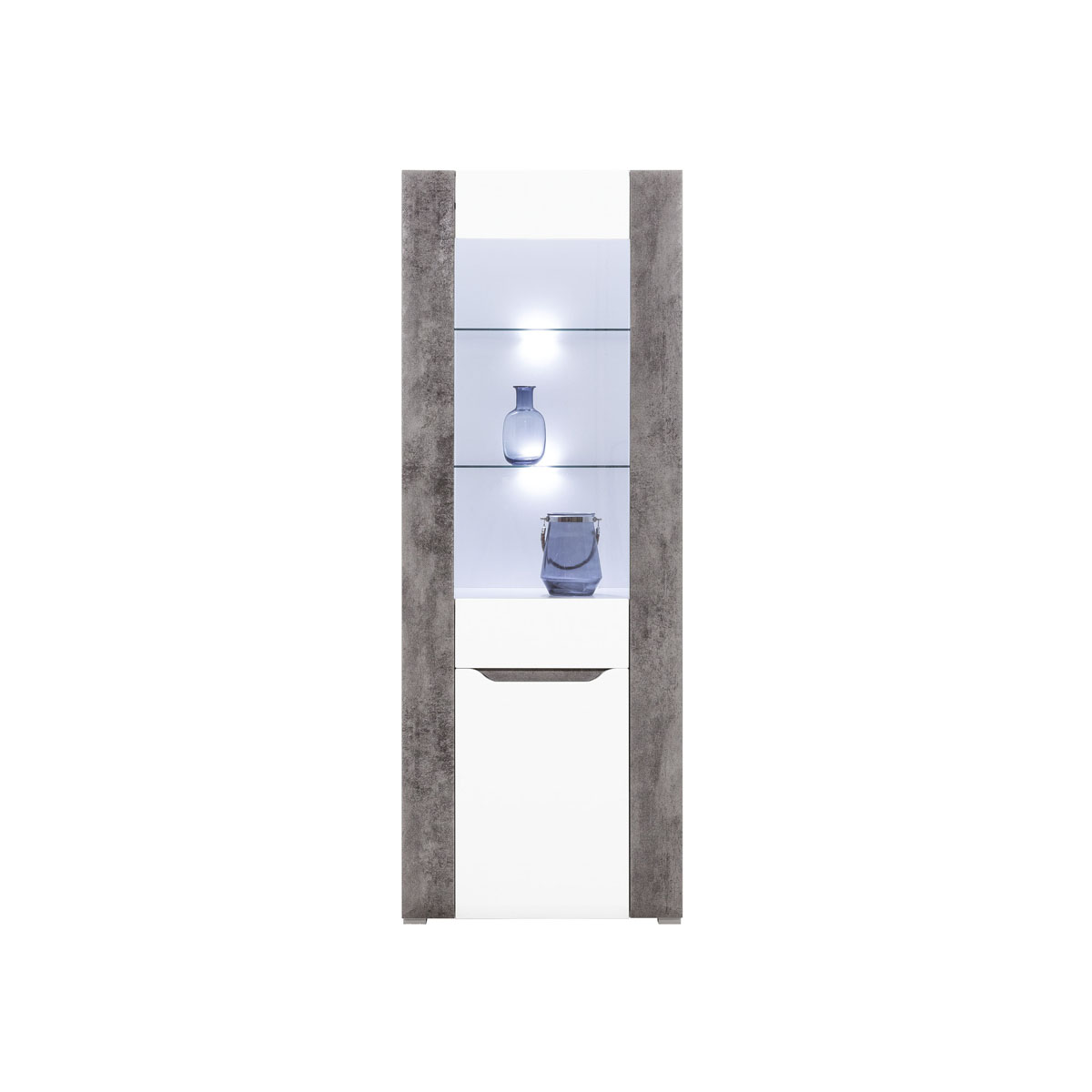 witryna 71 ,5 Brando 05 słupek zamykany z drzwiami szybą regał