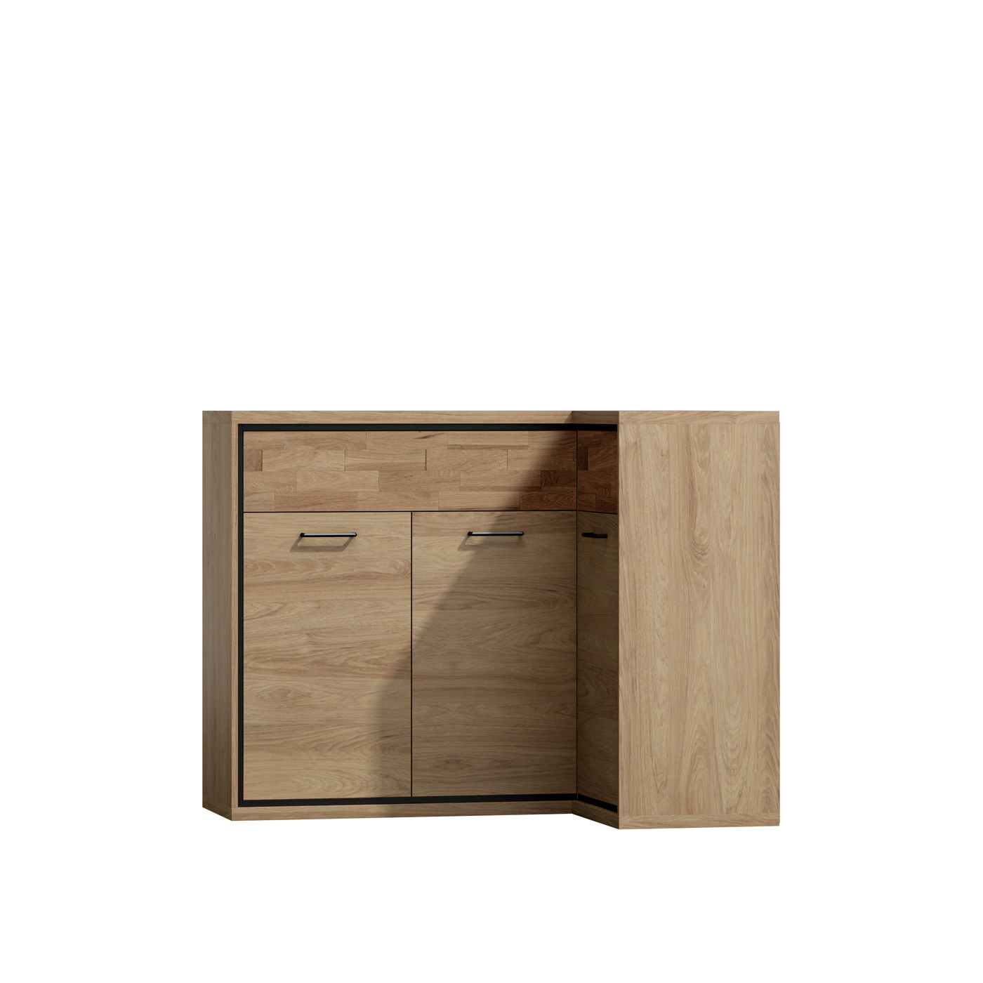 komoda 127 ,5 - 85 narożna Mediolan 15 szafka duża rogowa szufladami