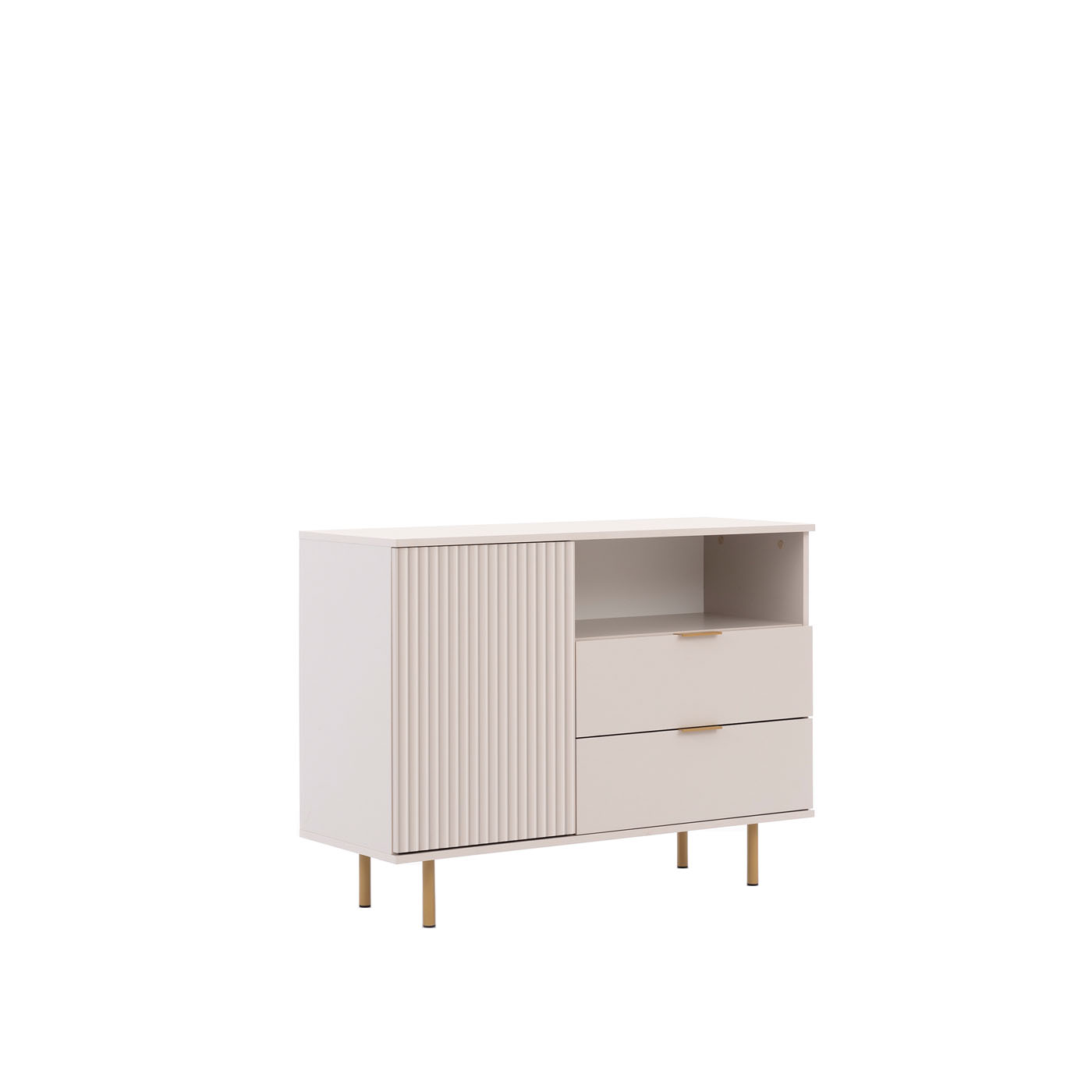 komoda 107 ryflowana z szufladami nogami Nubia 01 szafka nowoczesna