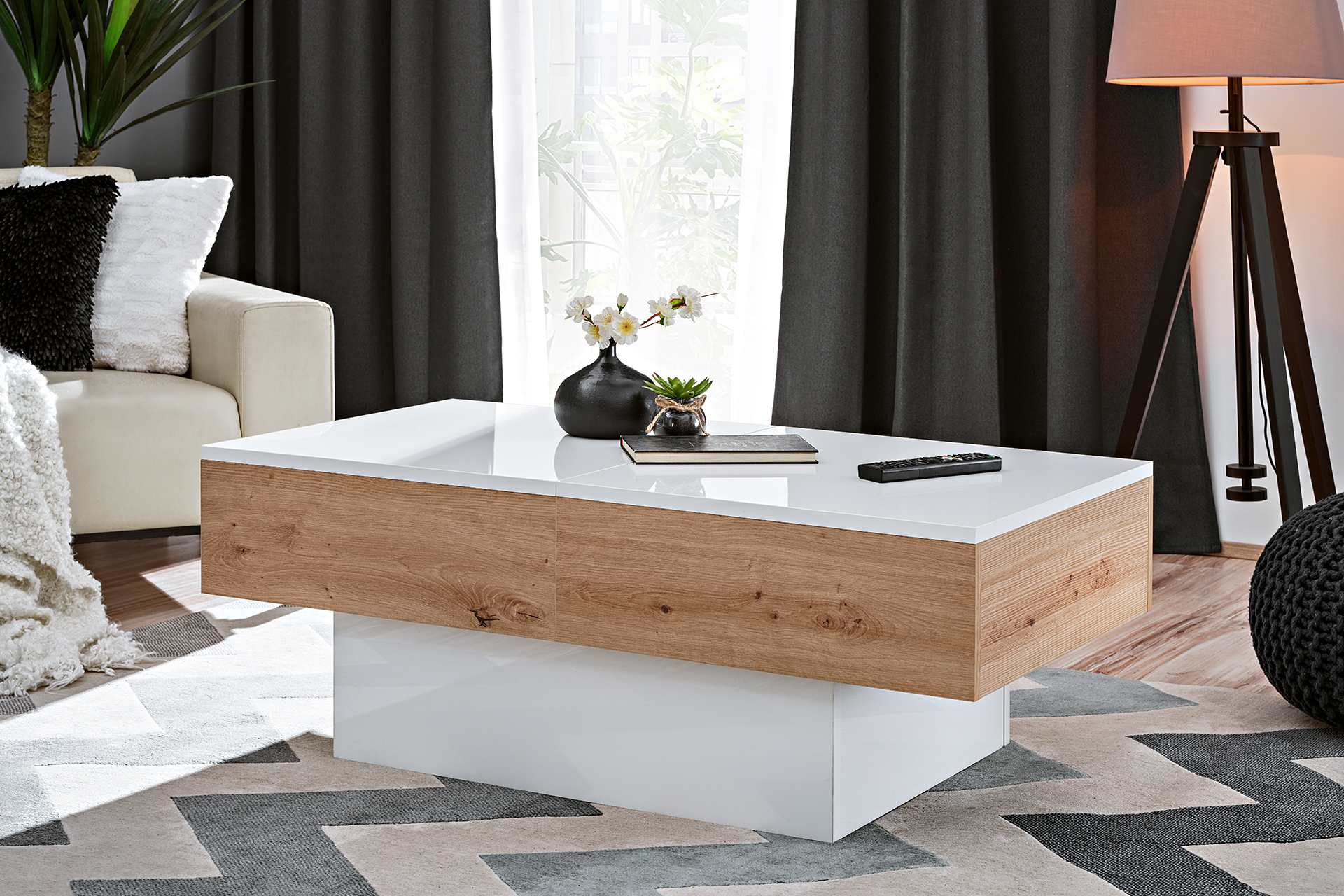 couchtisch slide artisan eiche | marmex