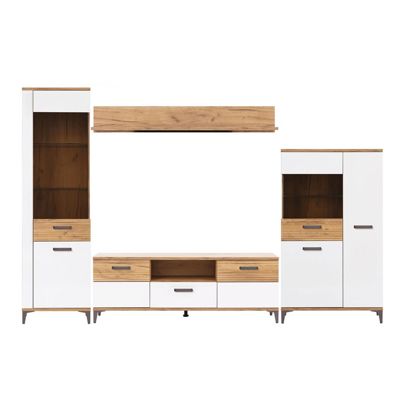 zestaw mebli Snobi A meblościanka rtv komplet do salonu pokoju