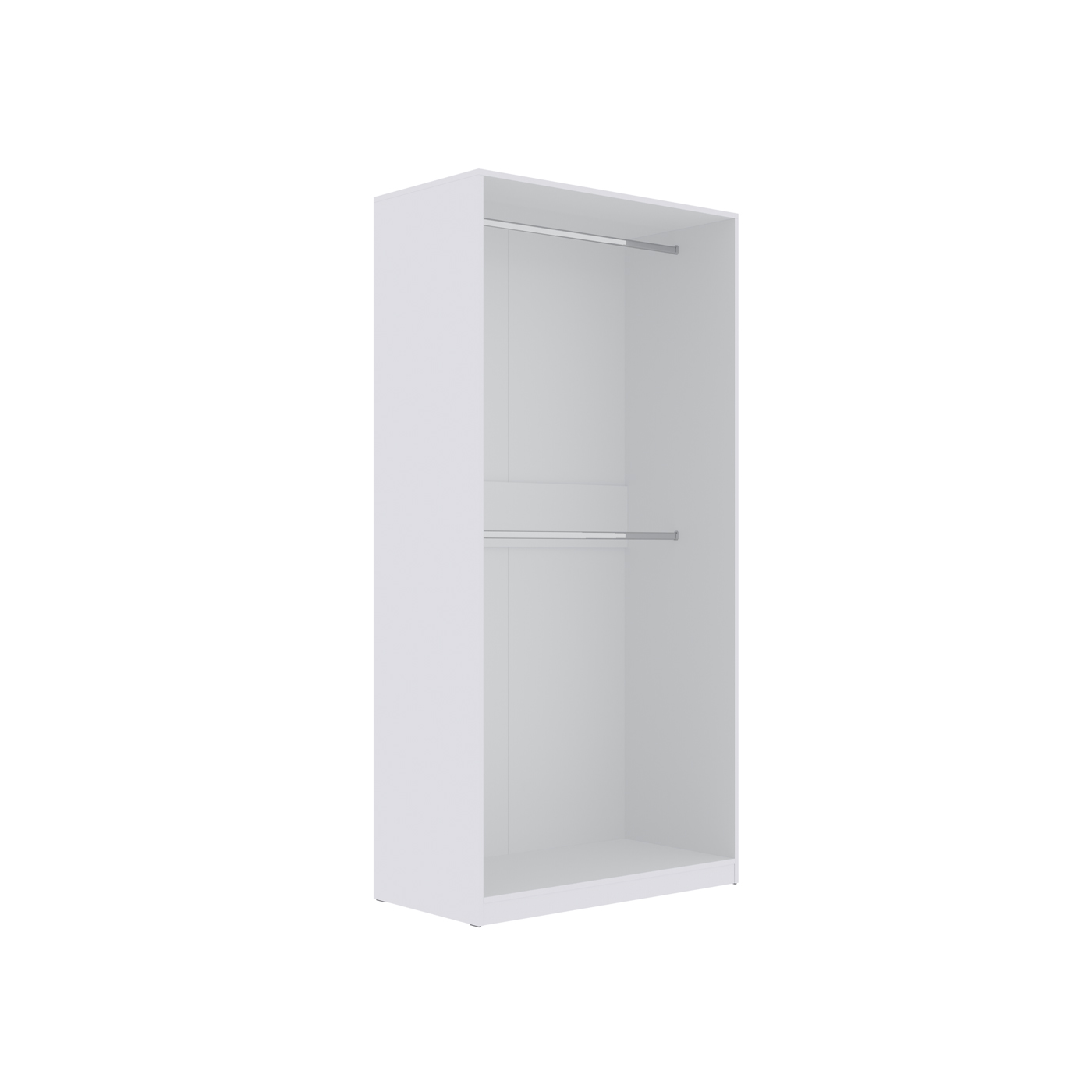 szafa 100 bez drzwi Tres 01 wnękowa z drążkami do garderoby sypialni