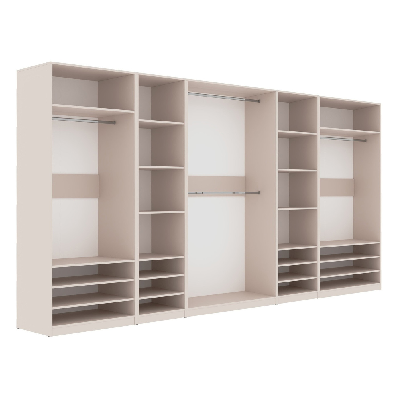 szafa 360 duża otwarta Tres x narożna prosta garderoba korpus