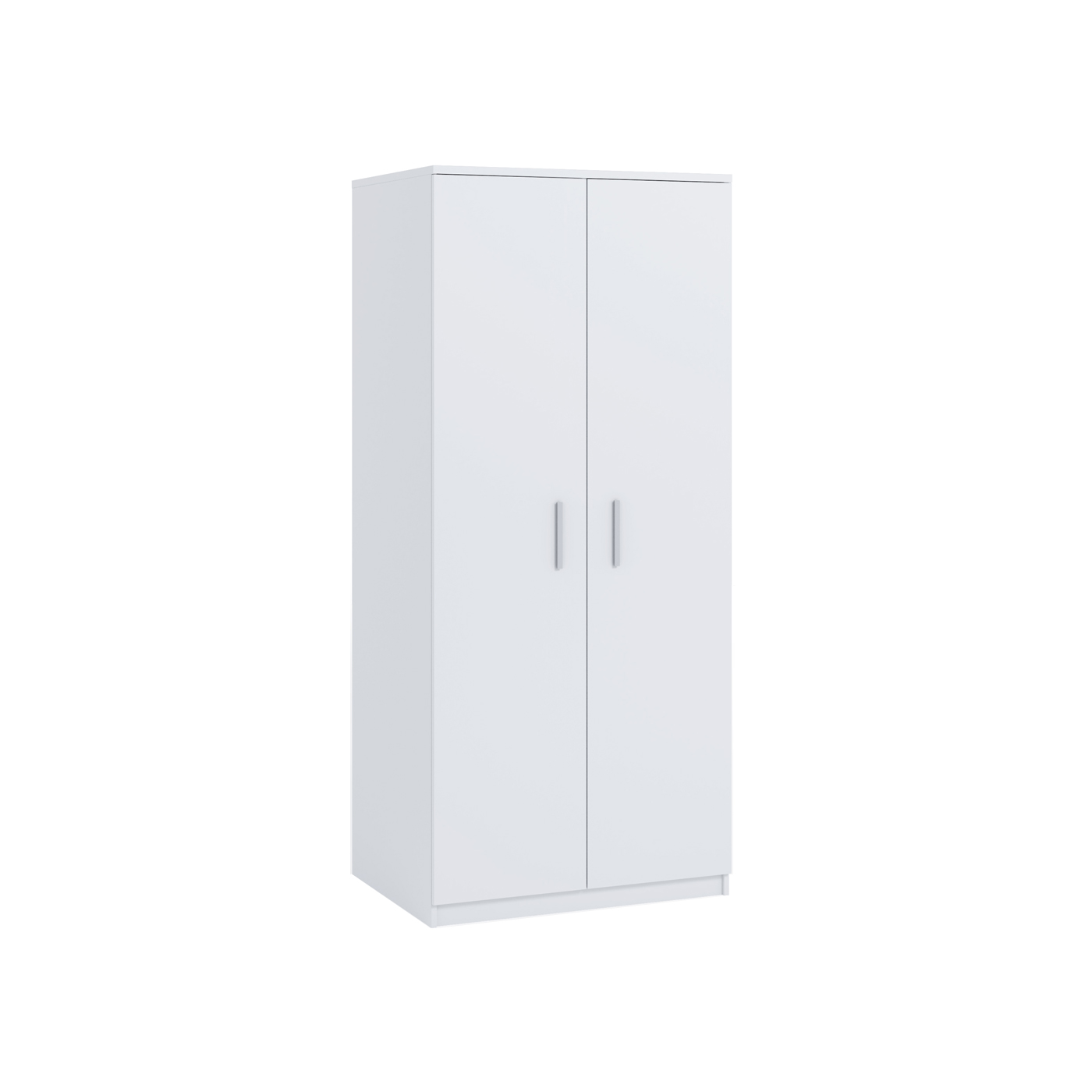 szafa 90 ubraniowa Bono 22 dwudrzwiowa z półkami drążkami biała kolory