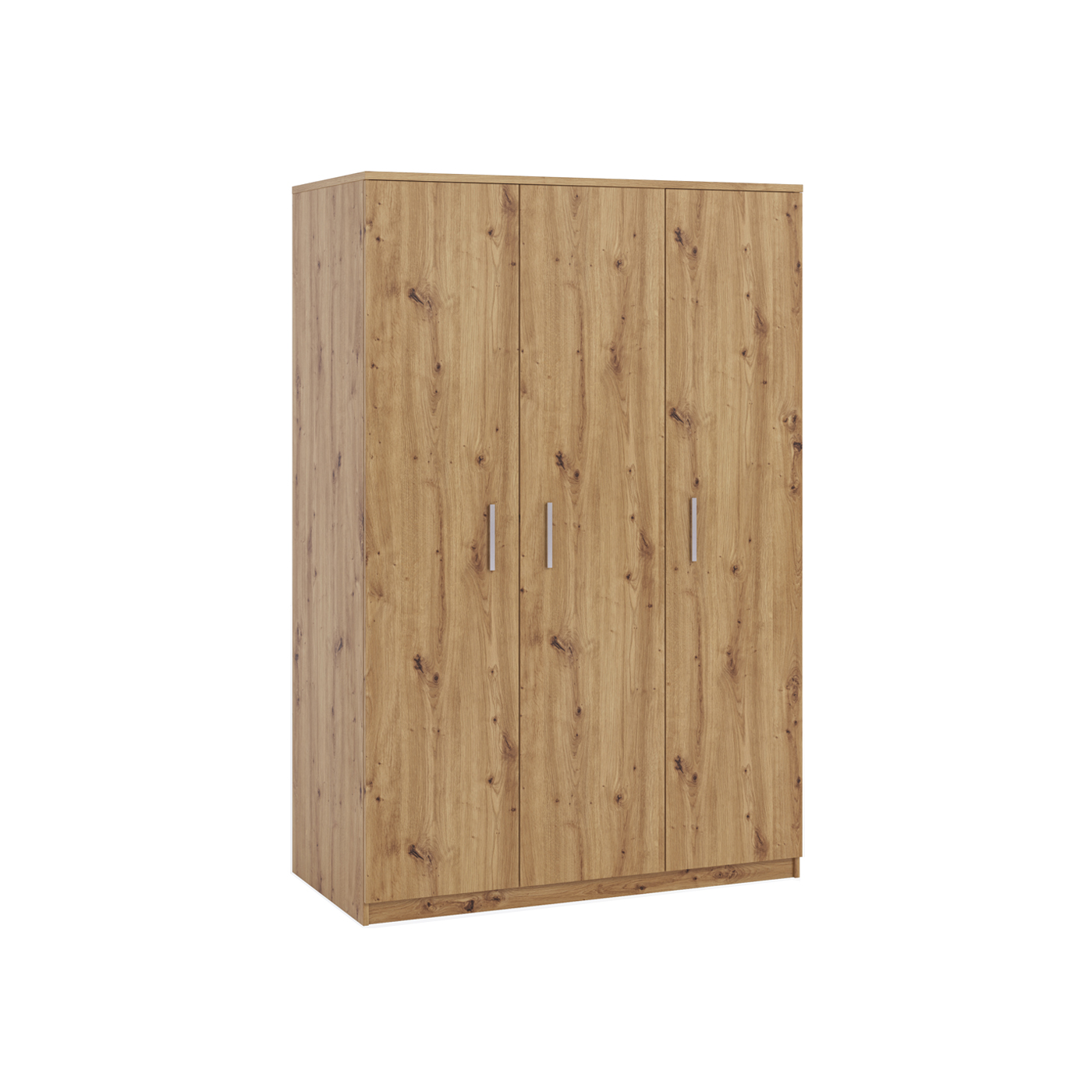 szafa 135 ubraniowa trzydrzwiowa Bono 23 półki drążki na wieszak